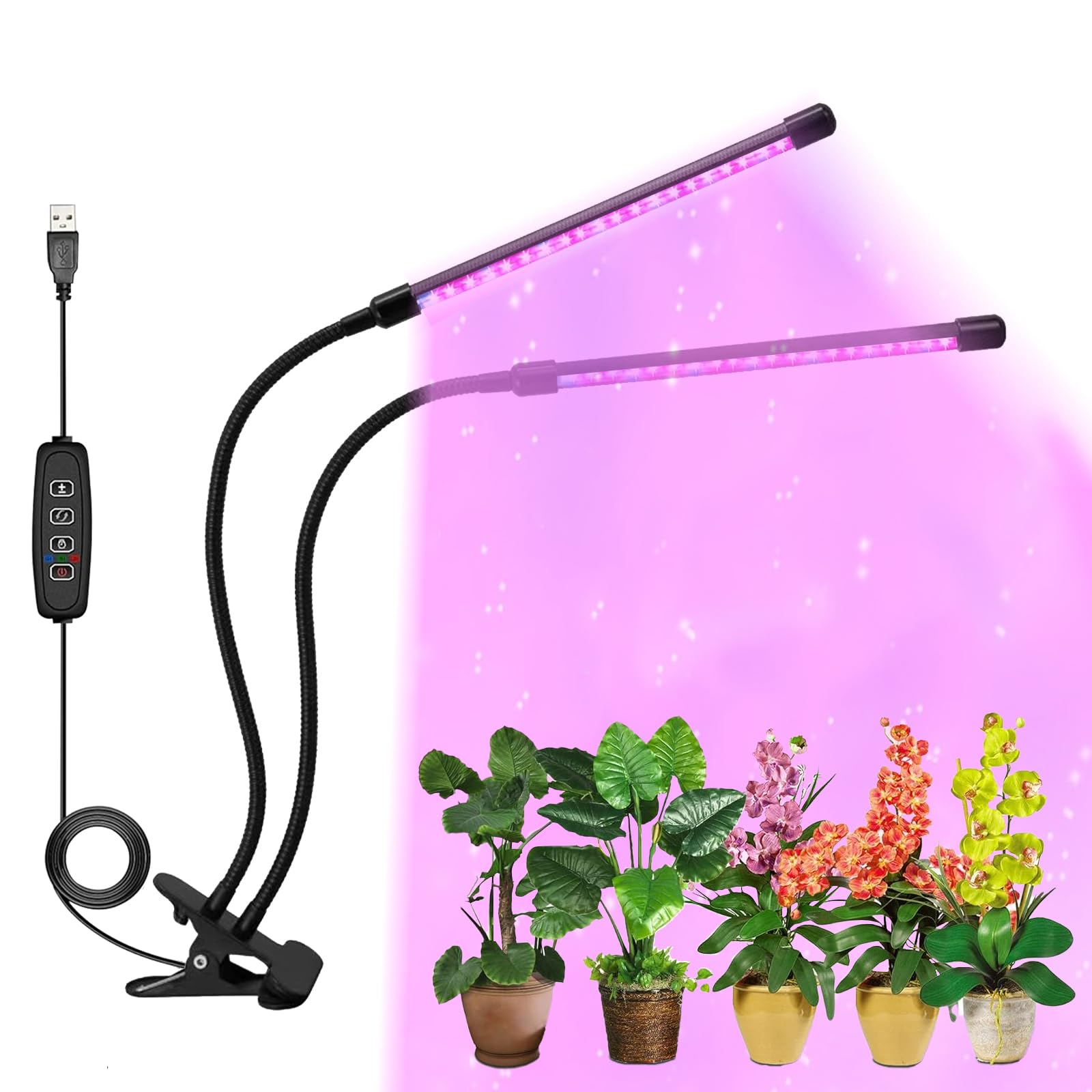 Amazon.co.jp: 植物育成ライト LED植物育成灯 タイマー機能 観葉植物