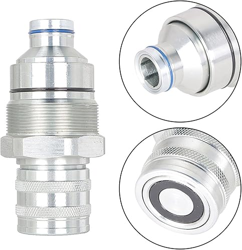 Miniatura 4 de 7246802 7246799, kit de acoplador de cara plana macho y hembra compatible con cargadora de minicargadora Bobcat