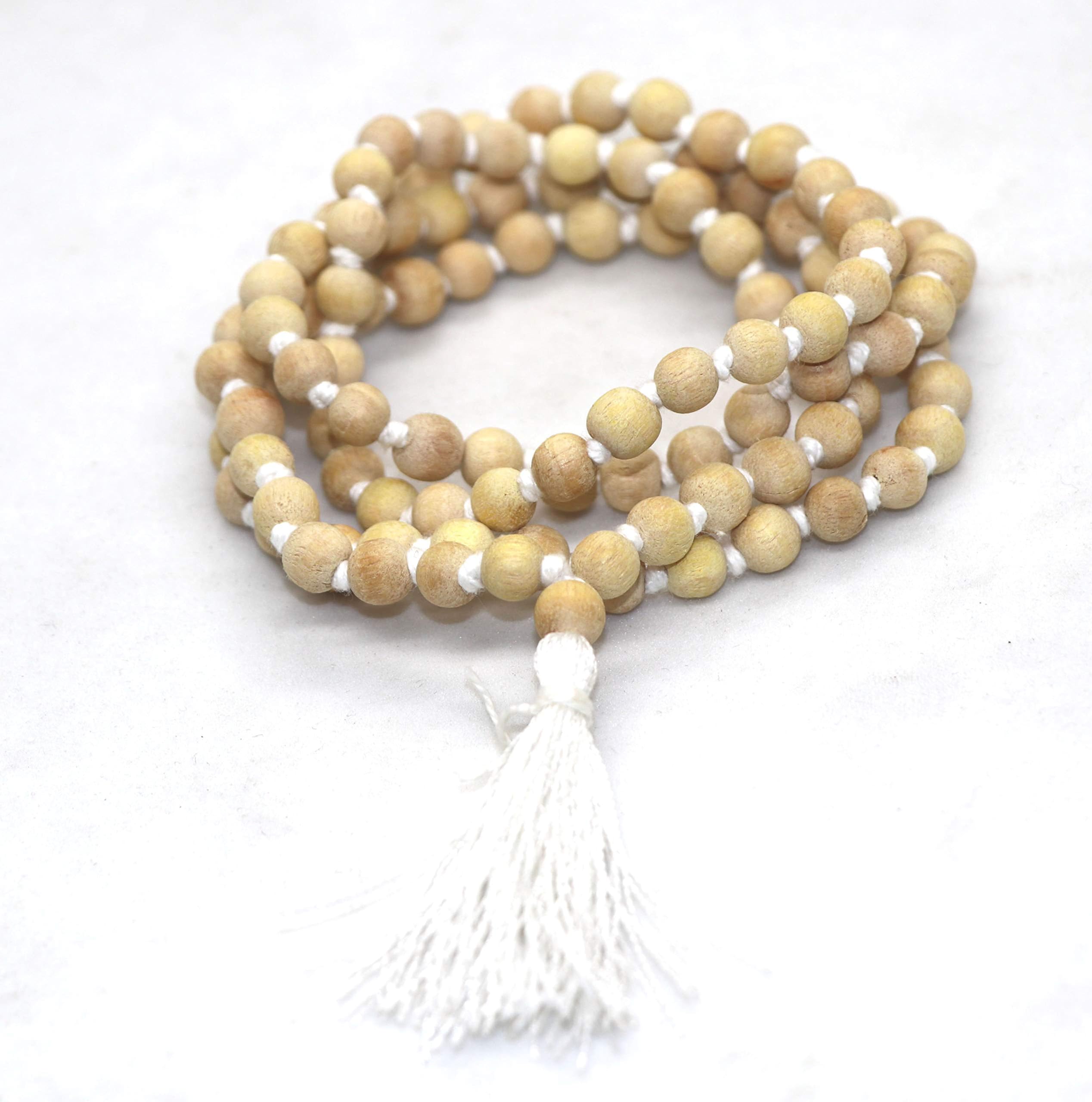 Neem Mala Lovingly Hand-Tied Knots Between Each Bead for Pooja, Astrology, 108+1 Beads For Unisex Adult-image-14
