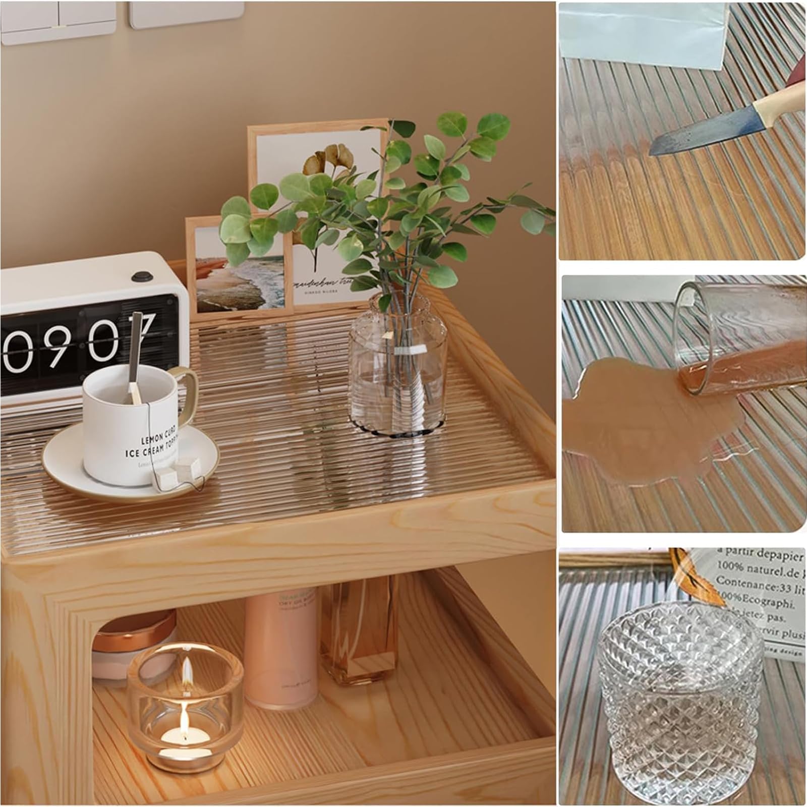 SAQIANRE］ ナイトテーブル ベッド横 ベッドサイドテーブル おしゃれ