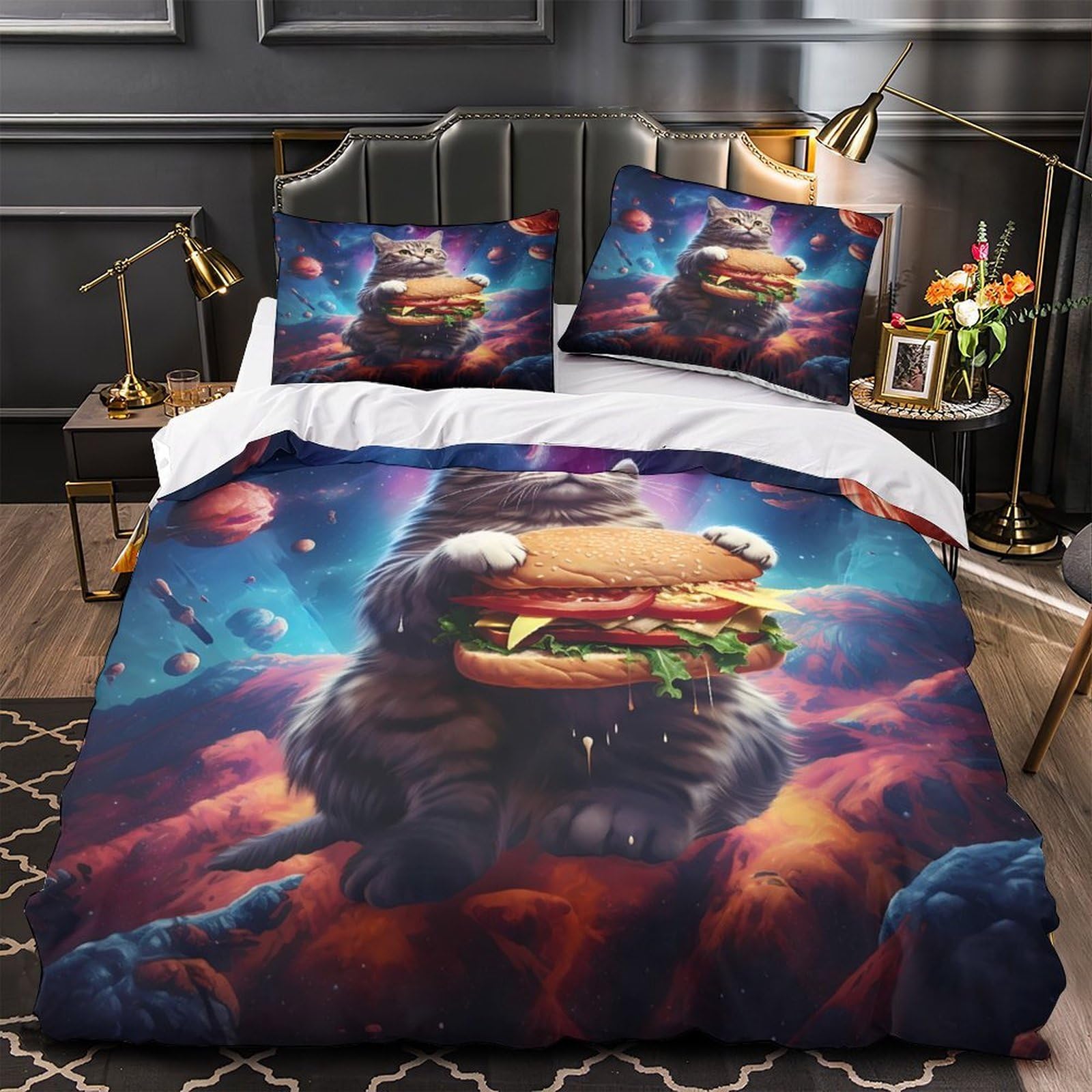 Housse de couette fermeture éclair super douce en 200x200