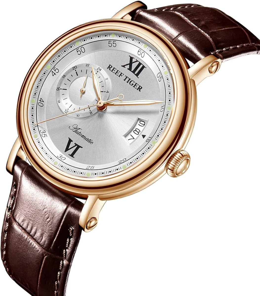 ساعت مچی مردانه ریف تایگرمدلRGA1617-2-PWS با بند چرمی