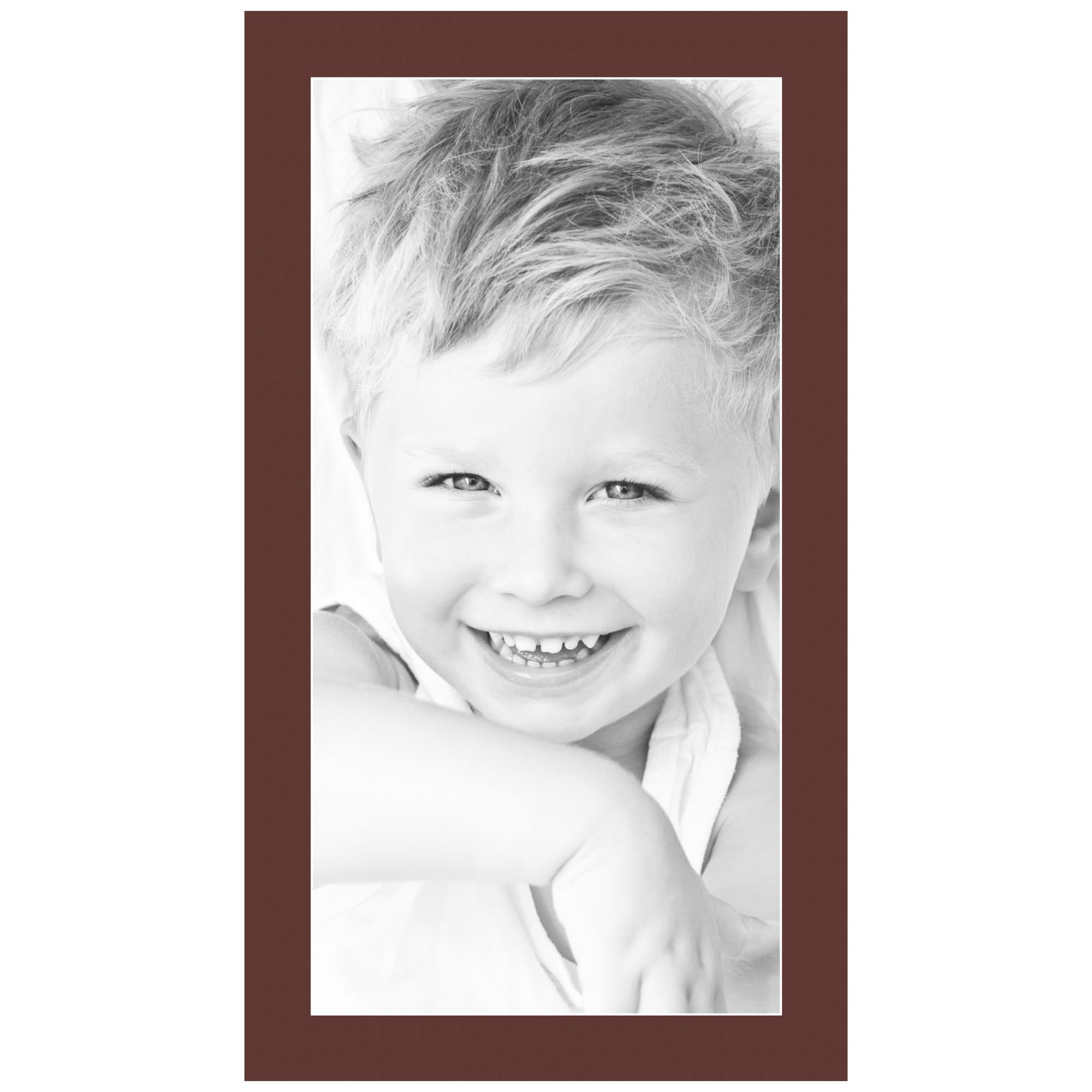 12x24 Maroon/Maroon Custom Mat for Picture Frame with 8x20 Opening Size (Mat Only, Frame NOT Included) - 1 Pack