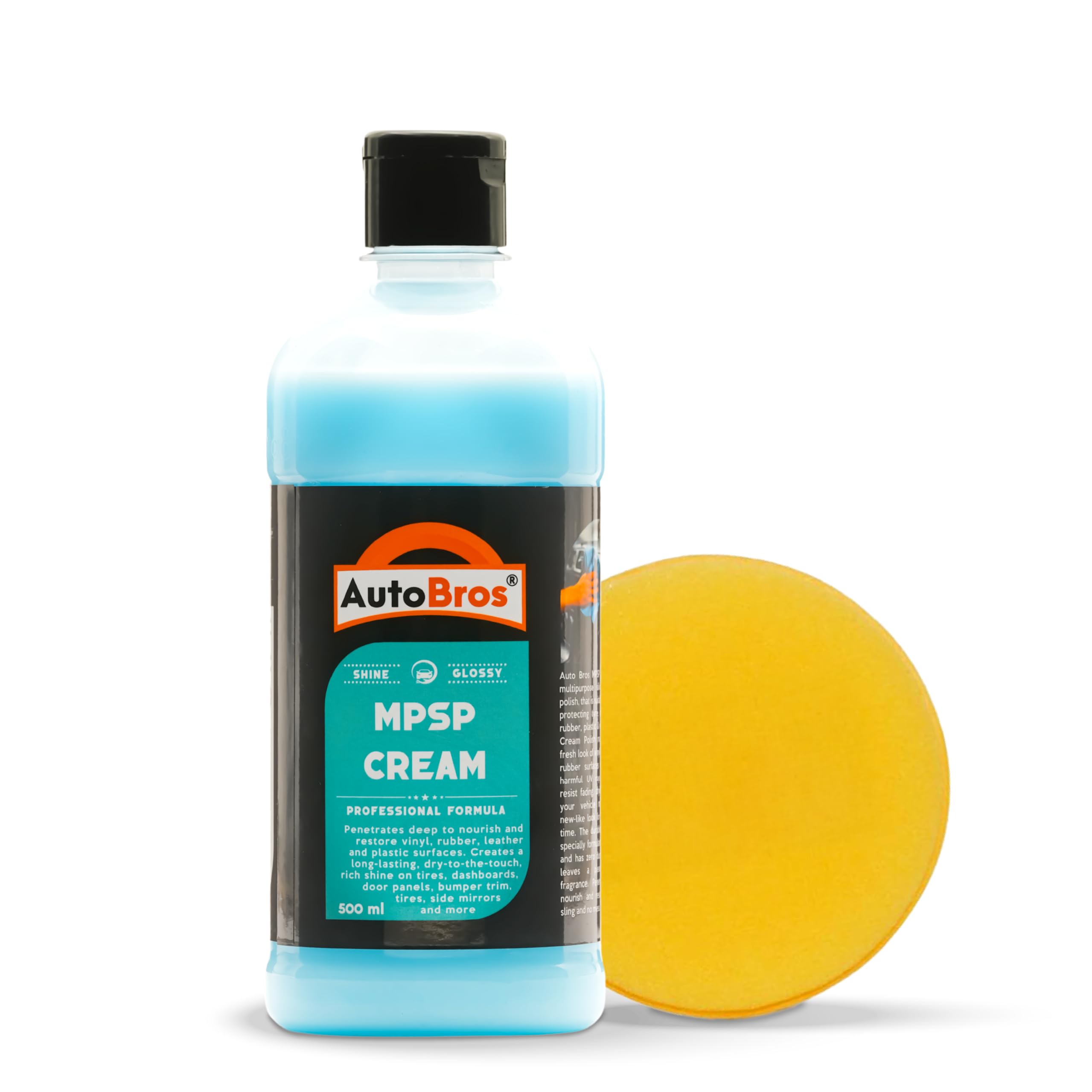 AutoBros Dashboard and Car Interior Polish - 500ml with Applicator Pad | Professional Formula For Dashboard, Leather, Plastic, Vinyl & Rubber | High Gloss Finish | Non-Sticky & Dust-Resistant-image-32