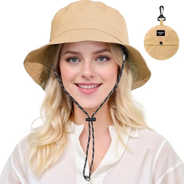 H HOME-MART Packable Bucket Hat for Women
