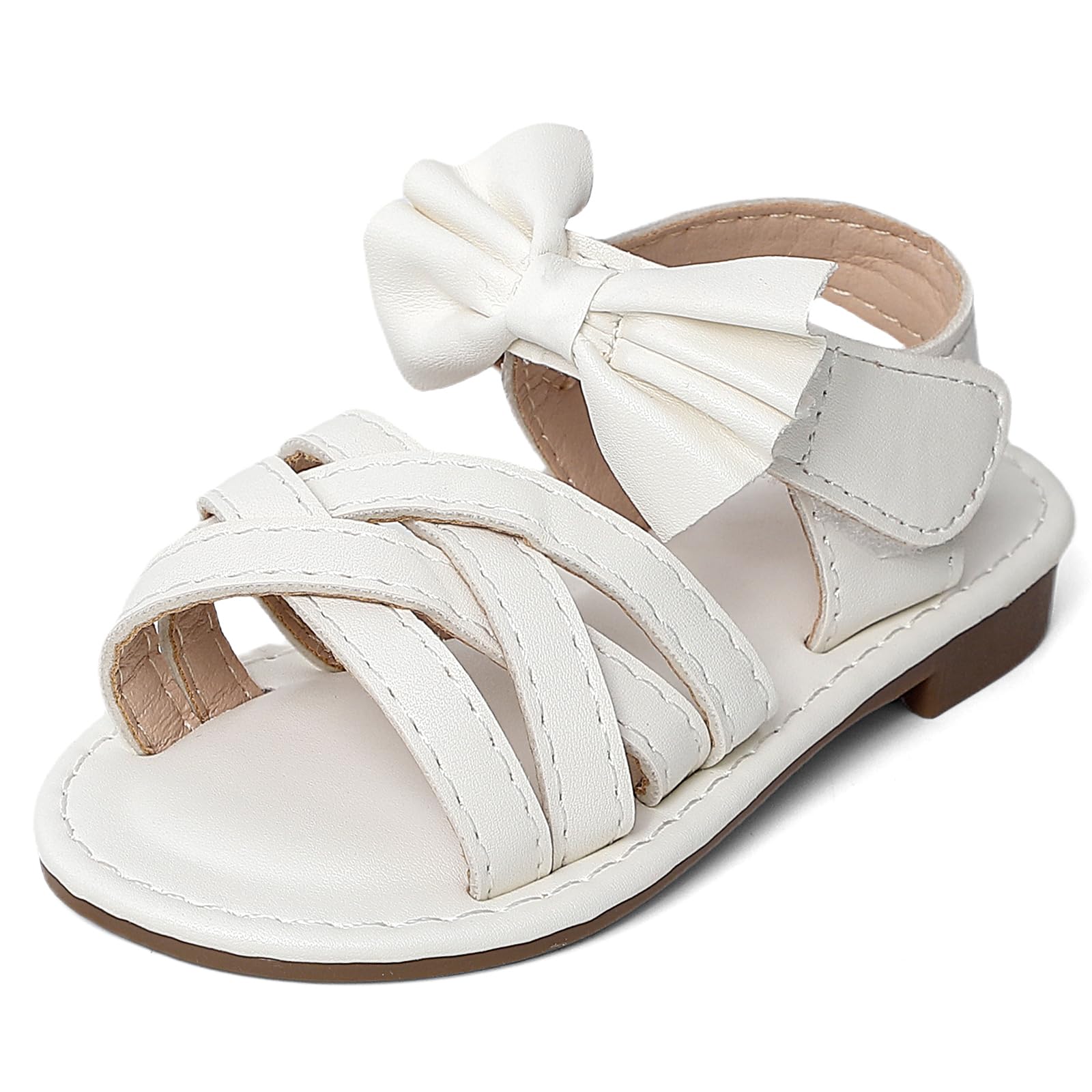 Sandales Fille avec Nœud Chaussures D'été Confortable Enfants Sandale Princesse à Bout Ouvert
