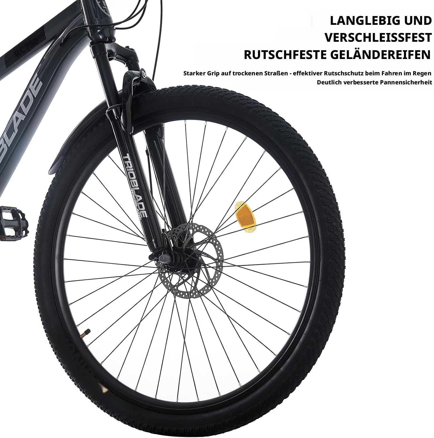 LSLIFE 24/26/27.5/29 Zoll Mountainbike 21 Geschwindigkeiten Fahrrad Leichtgewicht Aluminium Rahmen Fahrrad für Erwachsene Männer Frauen, Verriegelung Federgabel, Doppelscheibenbremse