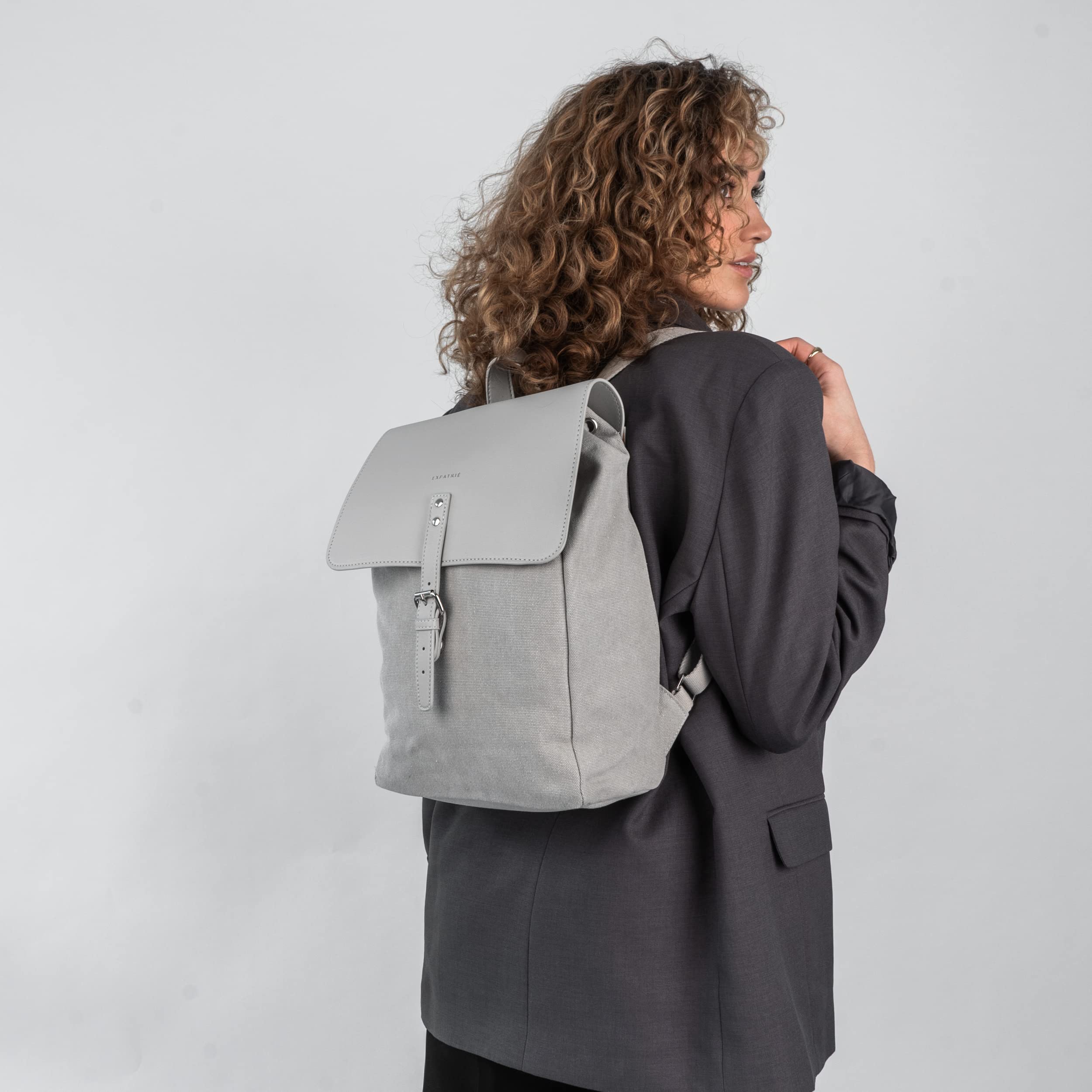Expatrié Backpack \'Anouk Grey Expatrié Backpack Women - Anouk - Small Ladies Ireland | Ubuy main image 4