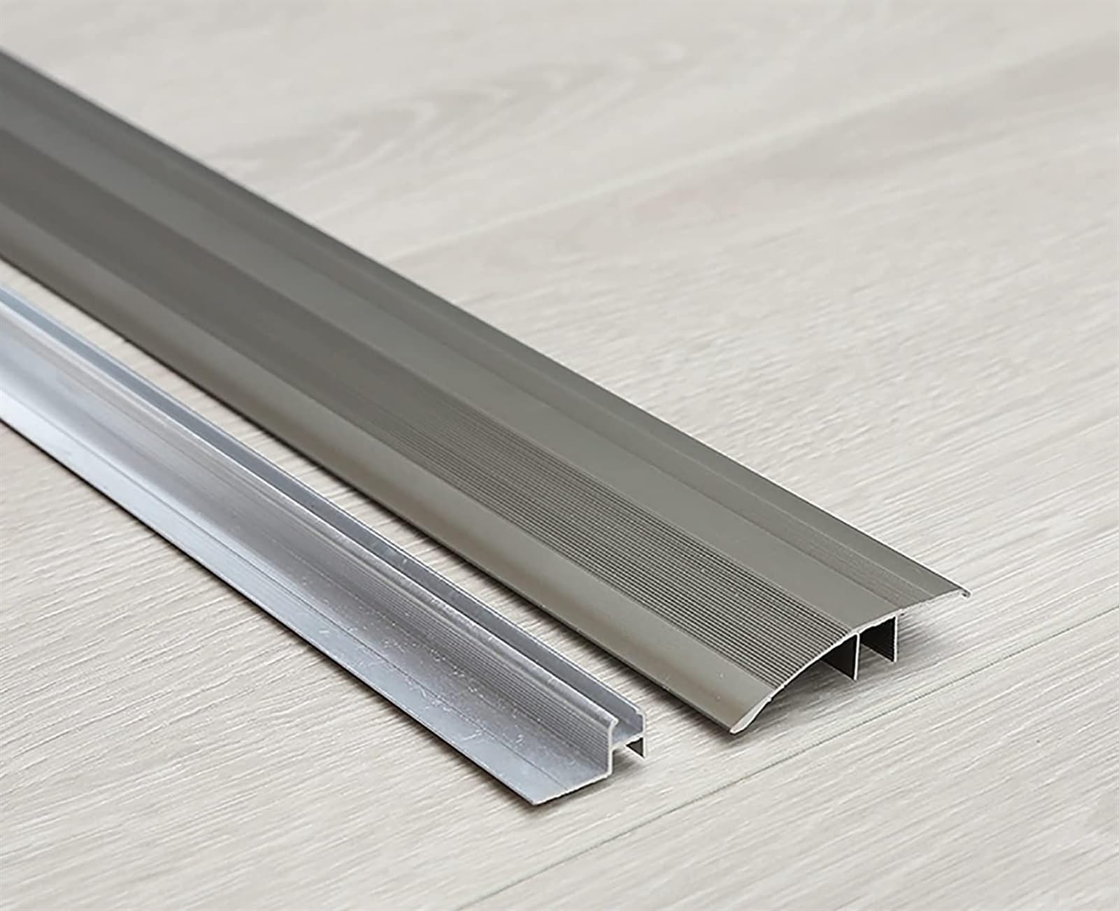 Profilo di Transizione, Striscia di Soglia, Transizioni dai bordi dei pavimenti in legno duro, porte di casa, riduttori for pavimenti seminterrati(Grey)