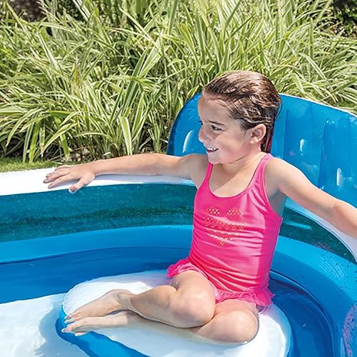 Miniatura 4 de inflatable pool Redondo con bomba inflable gratis, piscina familiar de tamaño completo, piscina inflable para niños, adultos, niños pequeños a
