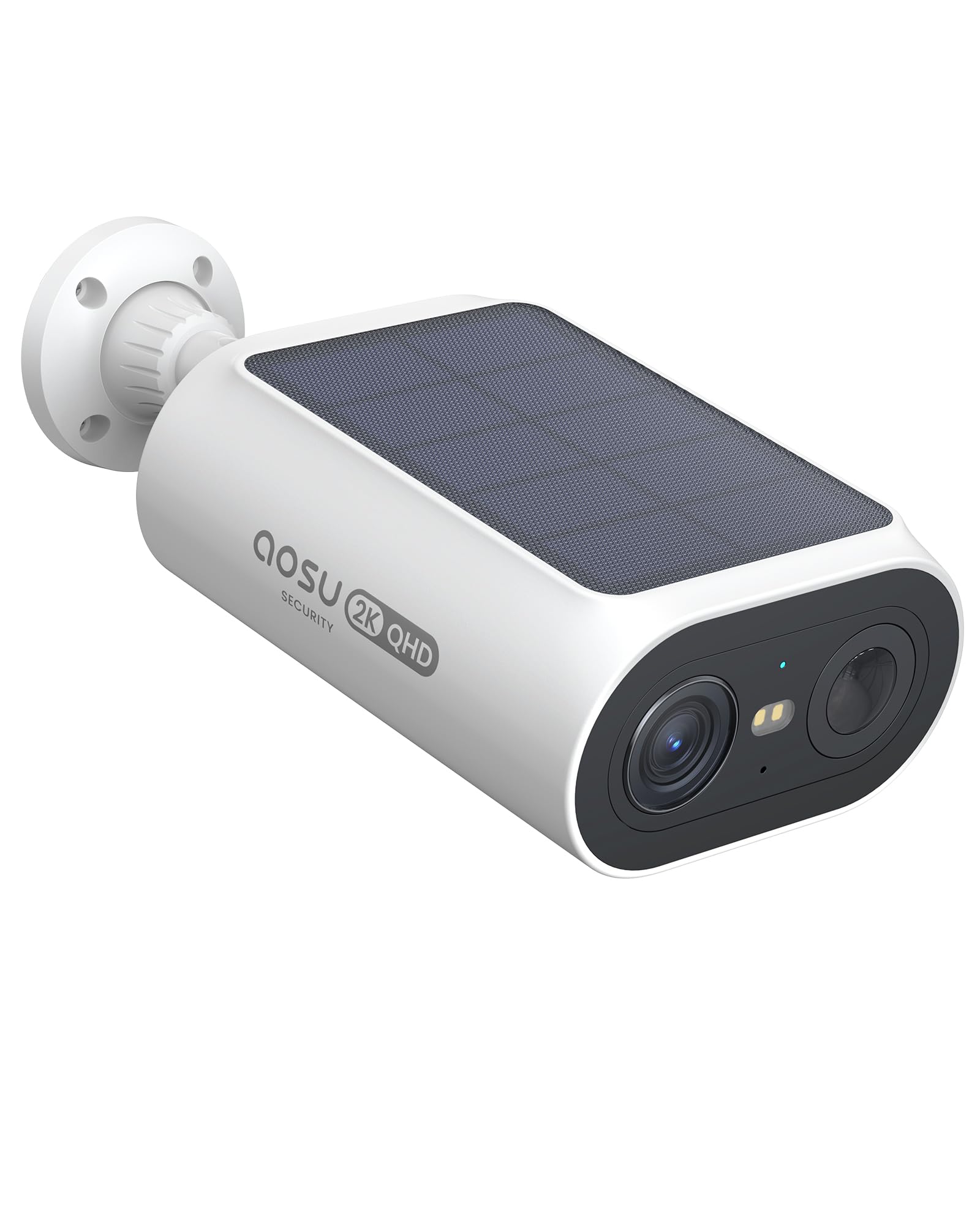 AOSU Solar Security Cameras Wireless Outdoor, 2Mins DIY Installation,Requires Homebase, Homebase Supports Up to 4 Cams