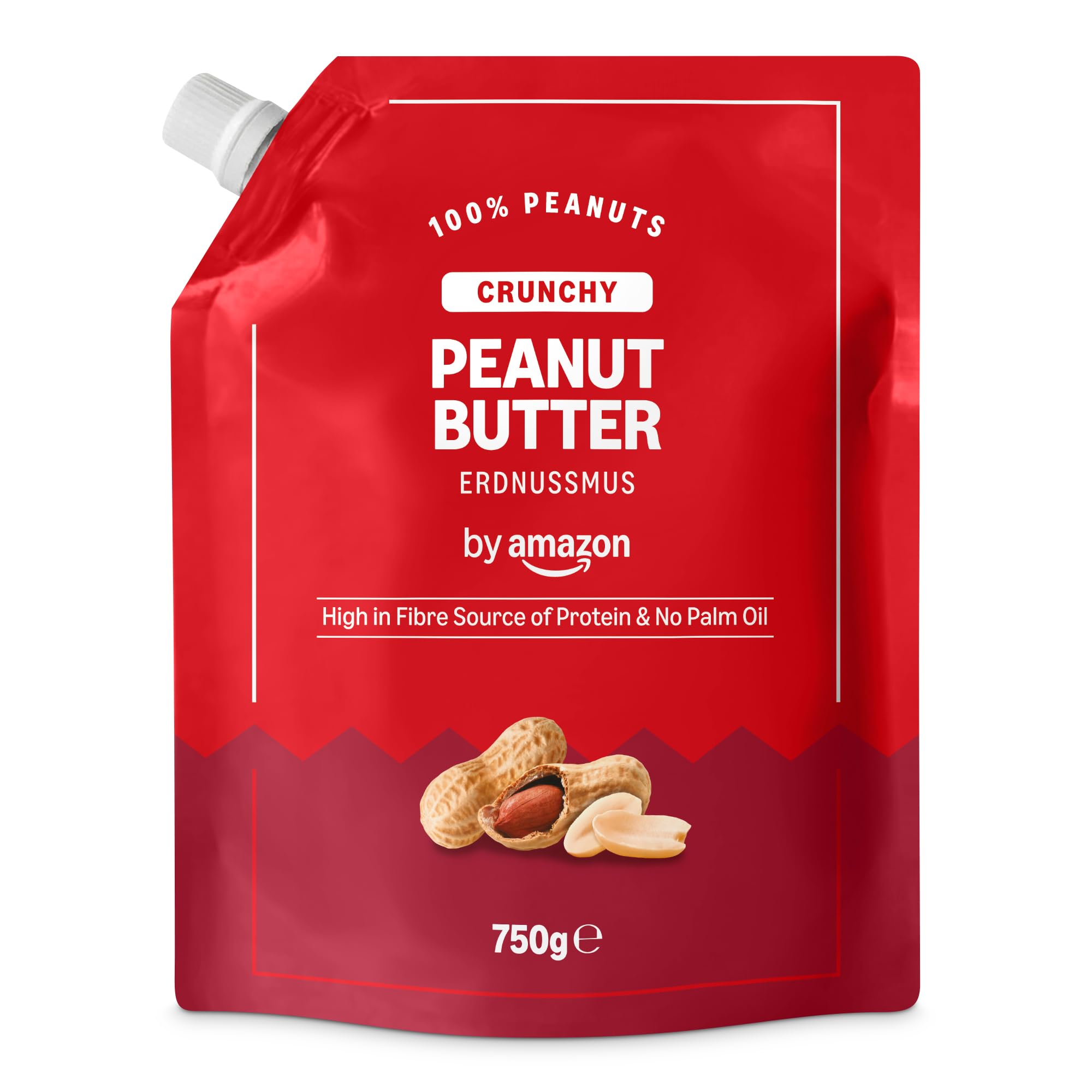 by Amazon Crunchy Peanut Butter, 750g
