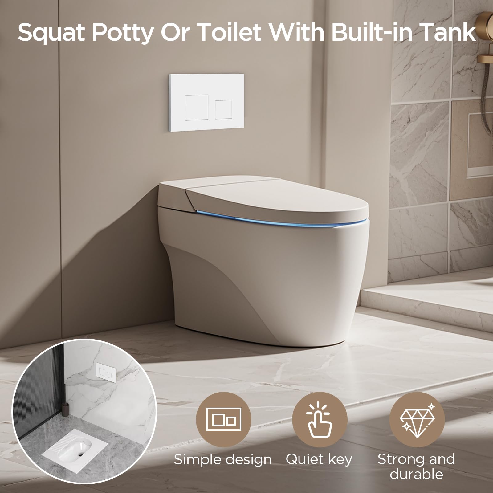 Plaque de Commande WC Suspendu,Plaque de Déclenchement,Double Déchargement,Avec Jeu De Tiges D'Échappement Et Cadre De Fixation,Compatible Avec Geberit Sigma 01,20,30,50,Up 320,300 (Blanche)