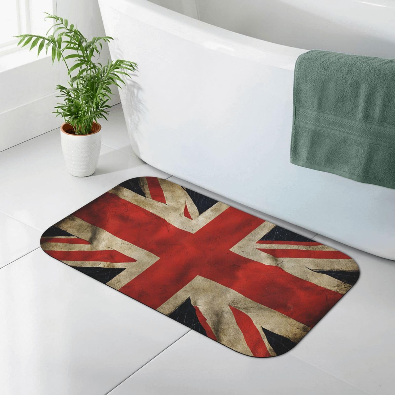 Tapis de salle de bain antidérapant et séchage rapide en diatomée