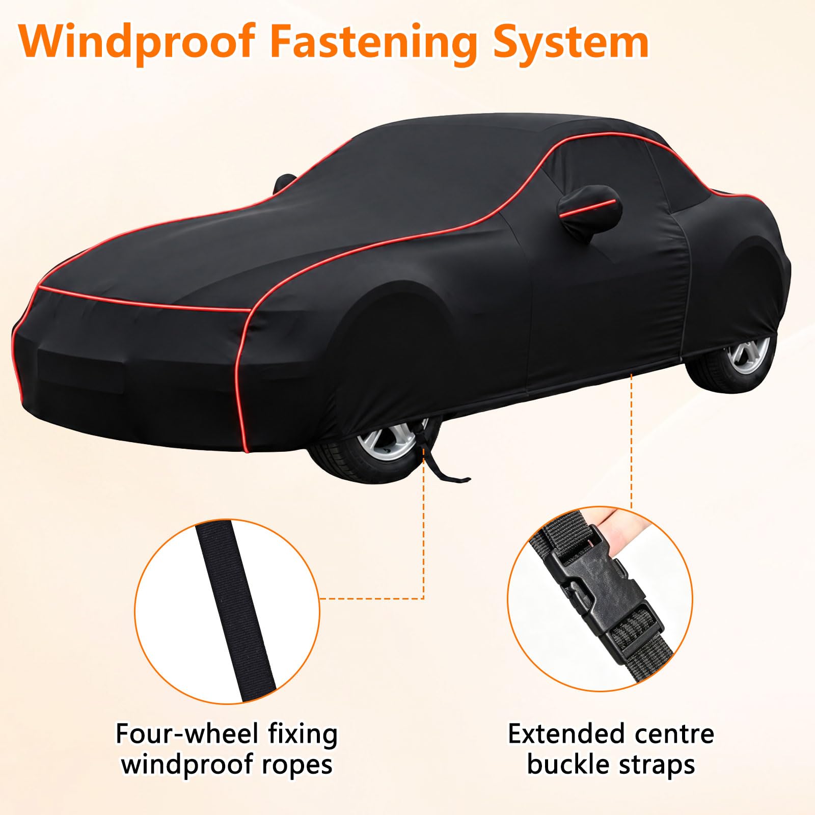 Funda de coche para BMW Z3, impermeable, transpirable, cobertura completa, con tiras reflectantes, para uso en exteriores, impermeable, a prueba de nieve, polvo y resistente a los rayos UV, protección