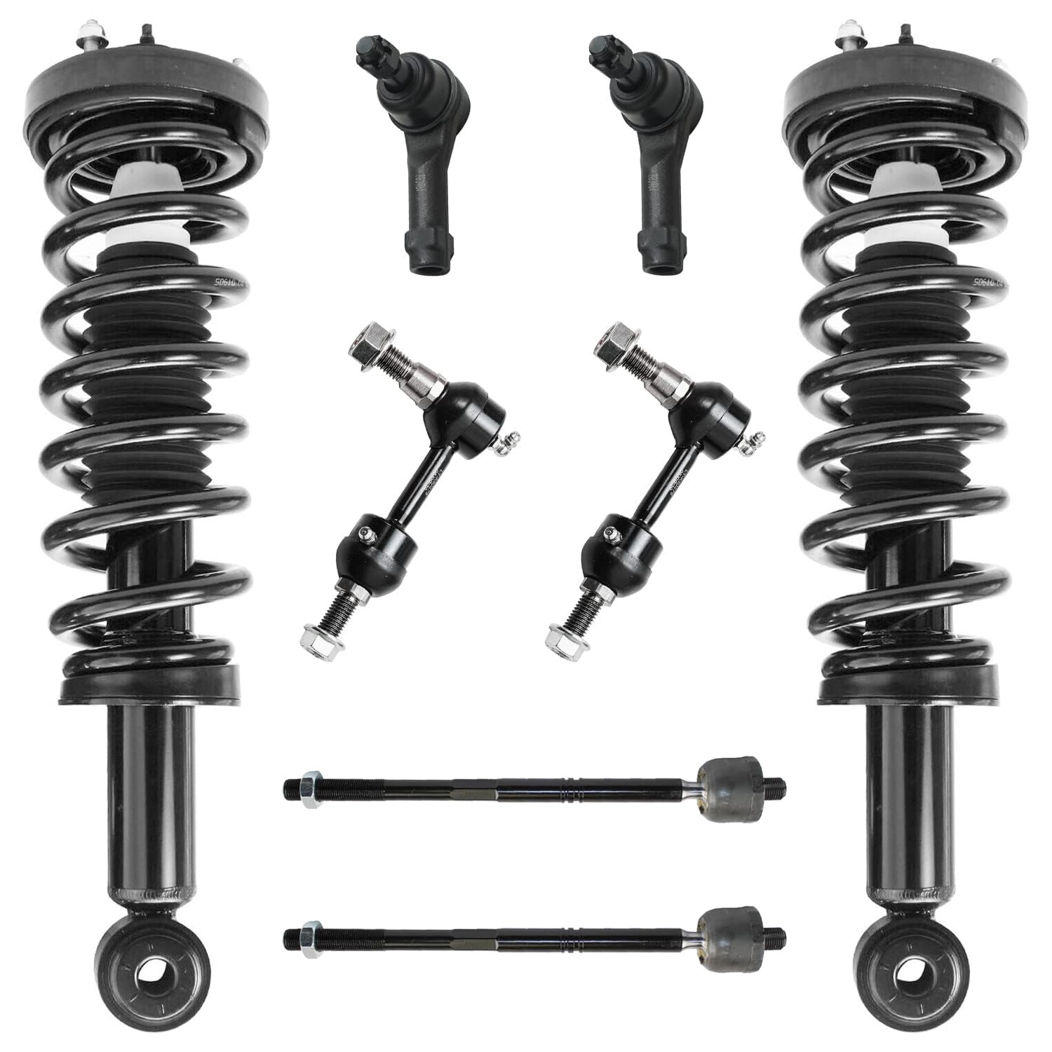 Detroit Axle - 8pc Front Suspension Kit for 2004-2005 Ford F-150, 2 Ready