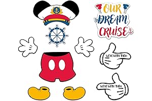 10 Pieces Disney-Themed Cruise Door Magnets