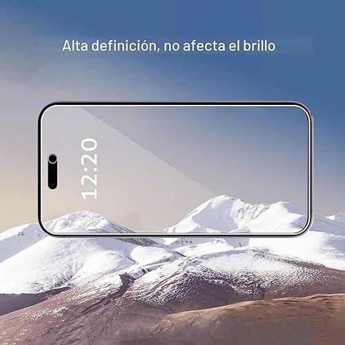 Vista 3 de Ailun Paquete de 3 protectores de pantalla de privacidad para iPhone 16 Pro Max [6.9 pulgadas], anti espía de vidrio templado privado antiarañazos