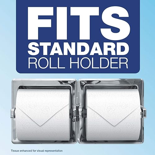 Miniatura 7 de Charmin Papel de baño comercial, caja fuerte séptica, envuelto individualmente, 2 capas, blanco, 450 hojasrollo, 75 rolloscaja