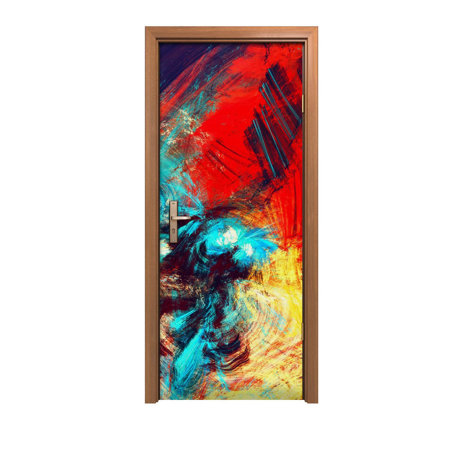 Autocollant de porte Veil Fantasy Coloray 80x200cm pour décoration intérieure