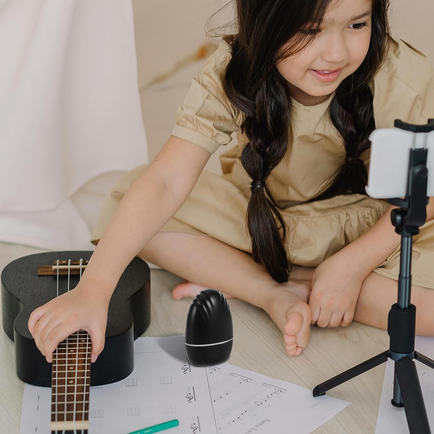 BESPORTBLE Five-line Roller Seal Music Writing Supplies for Classroom Writing Roller Tool Handwriting Lines Stamp Roller Rolling Stamp for Handwriting 5-line Rolling Stamp Plastic Black
