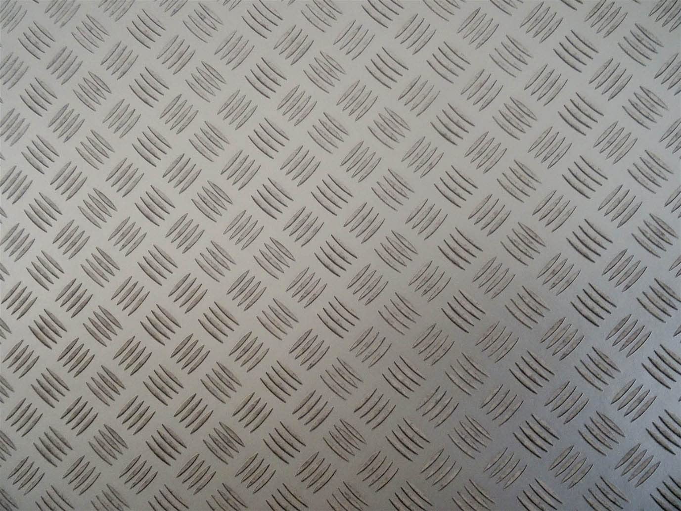PVC Bodenbelag Vinylboden in Riffelblech-Optik, Zuschnitt (2m breit / 1,5m lang)