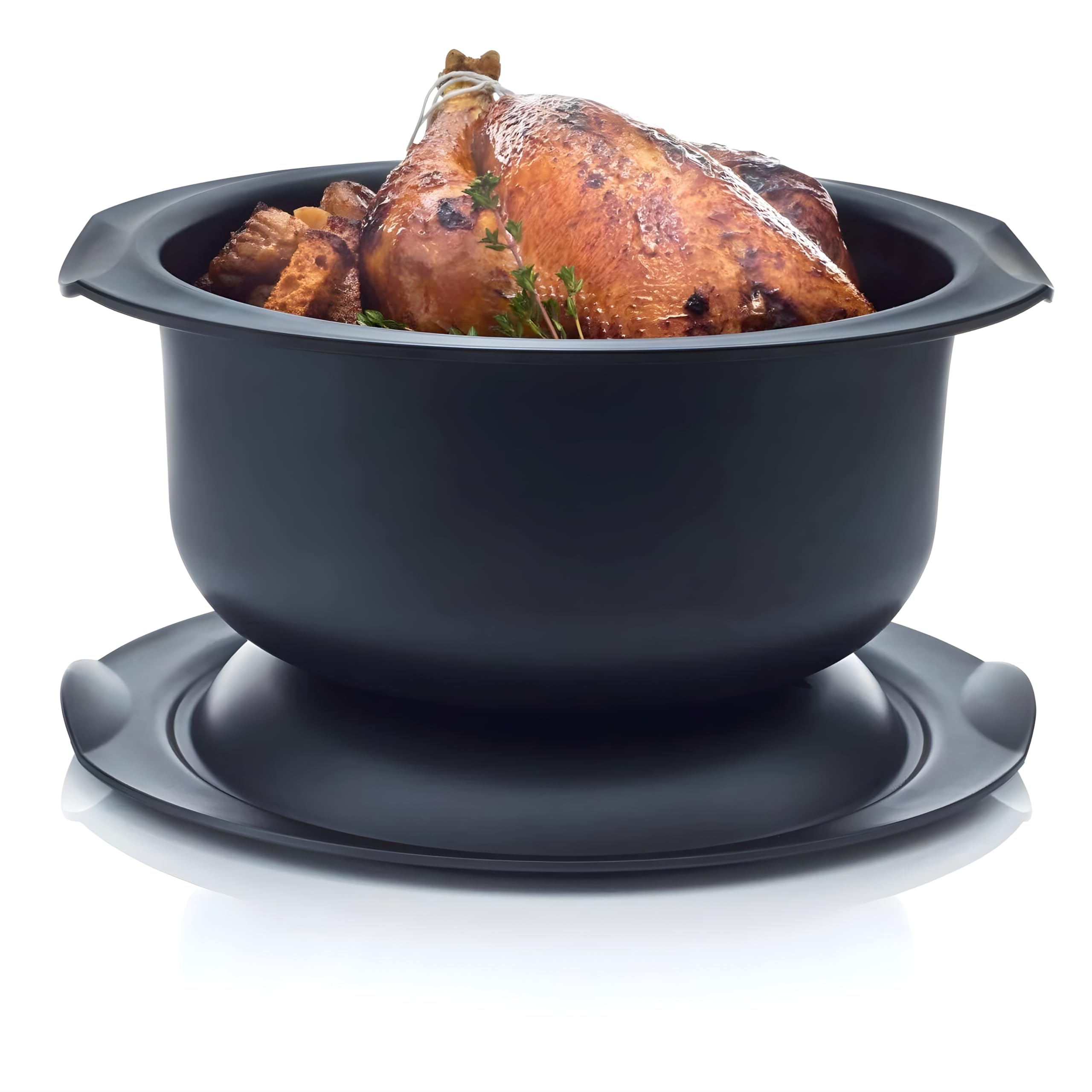 Tupperware Ultra Pro Oval 5 L - Familien-Bräter Traditioneller Backofen - Aufbewahrung Gefrierschrank - Leichtes Hochleistungsmaterial - 29,5 cm - Ideal Familie