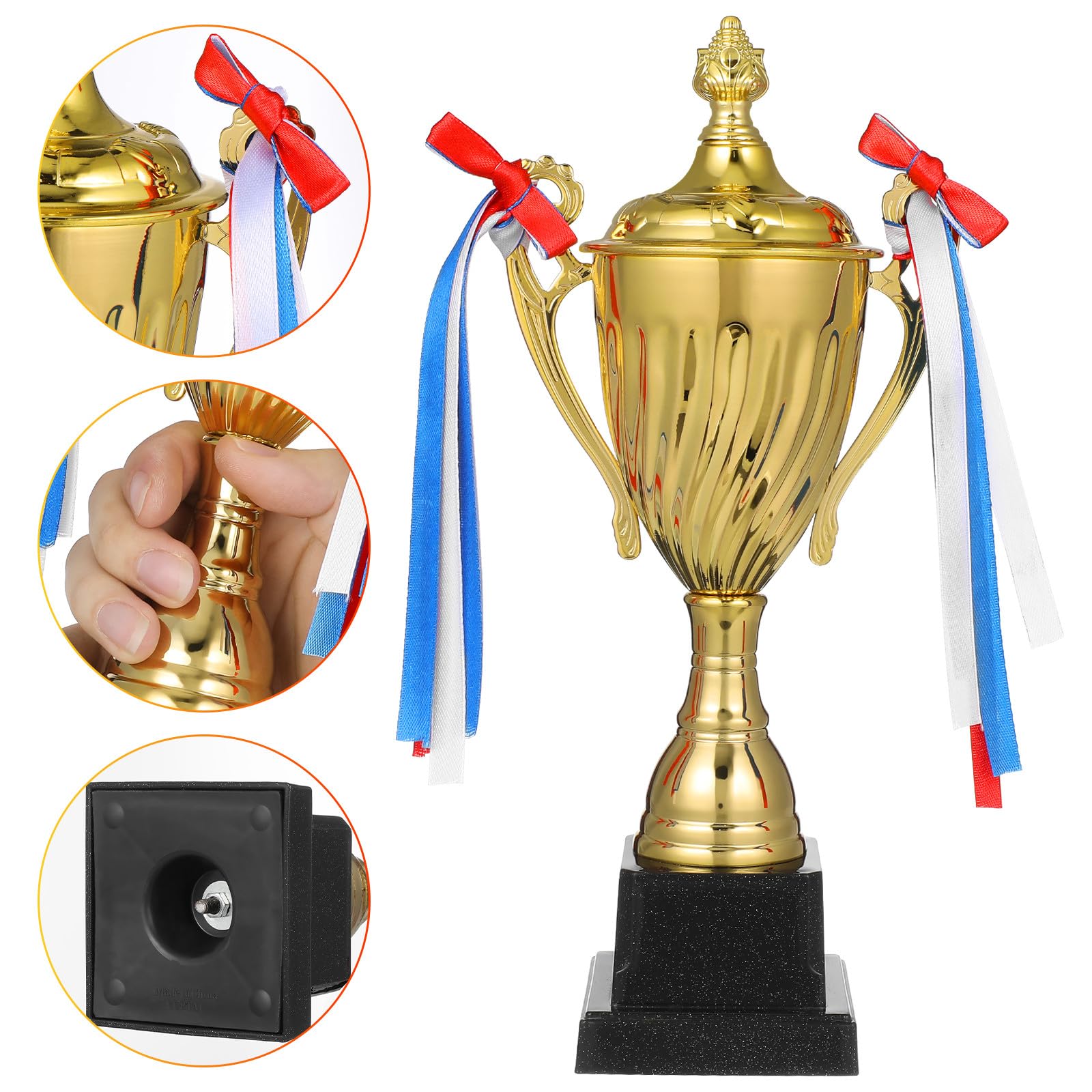Trofeo Metálico Dorado de Competición, Premio Grande para Campeón