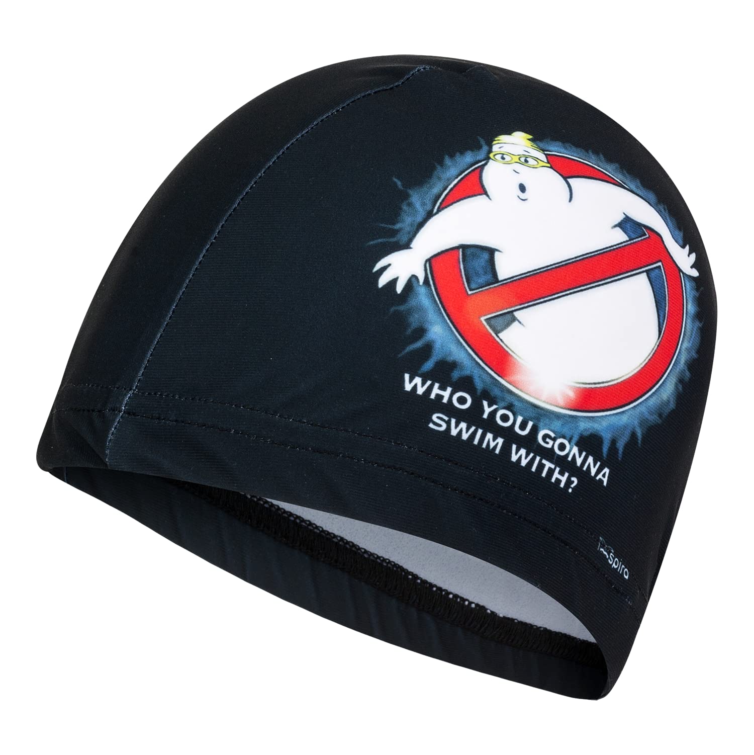 Gorro de Tela Ghostbuster | Gorro de Natación | Gorro de Piscina | Alta Comodidad y Adherencia | Arte y Natación