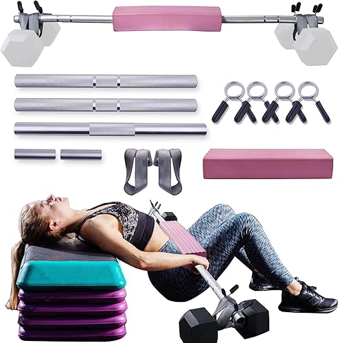 J Bryant Barra de empuje de cadera para mancuernas, pesas rusas y entrenamiento de glúteos con almohadilla de glúteos, equipo de entrenamiento para disponible en Yaxa Colombia