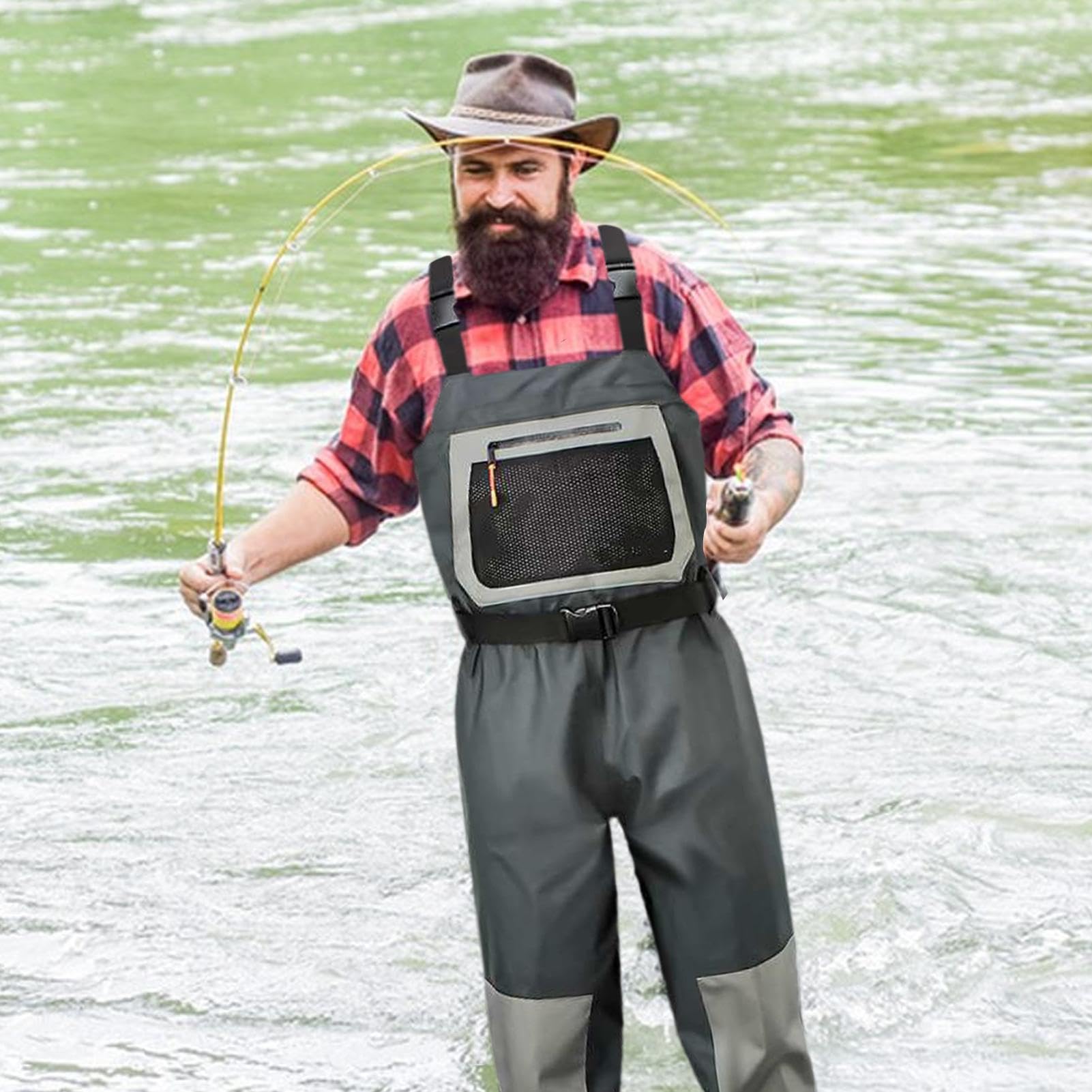 Waders da caccia impermeabili, pantaloni waders da pesca - Pantaloni impermeabili per barche,Pantaloni impermeabili per pesca, caccia, campeggio, nautica