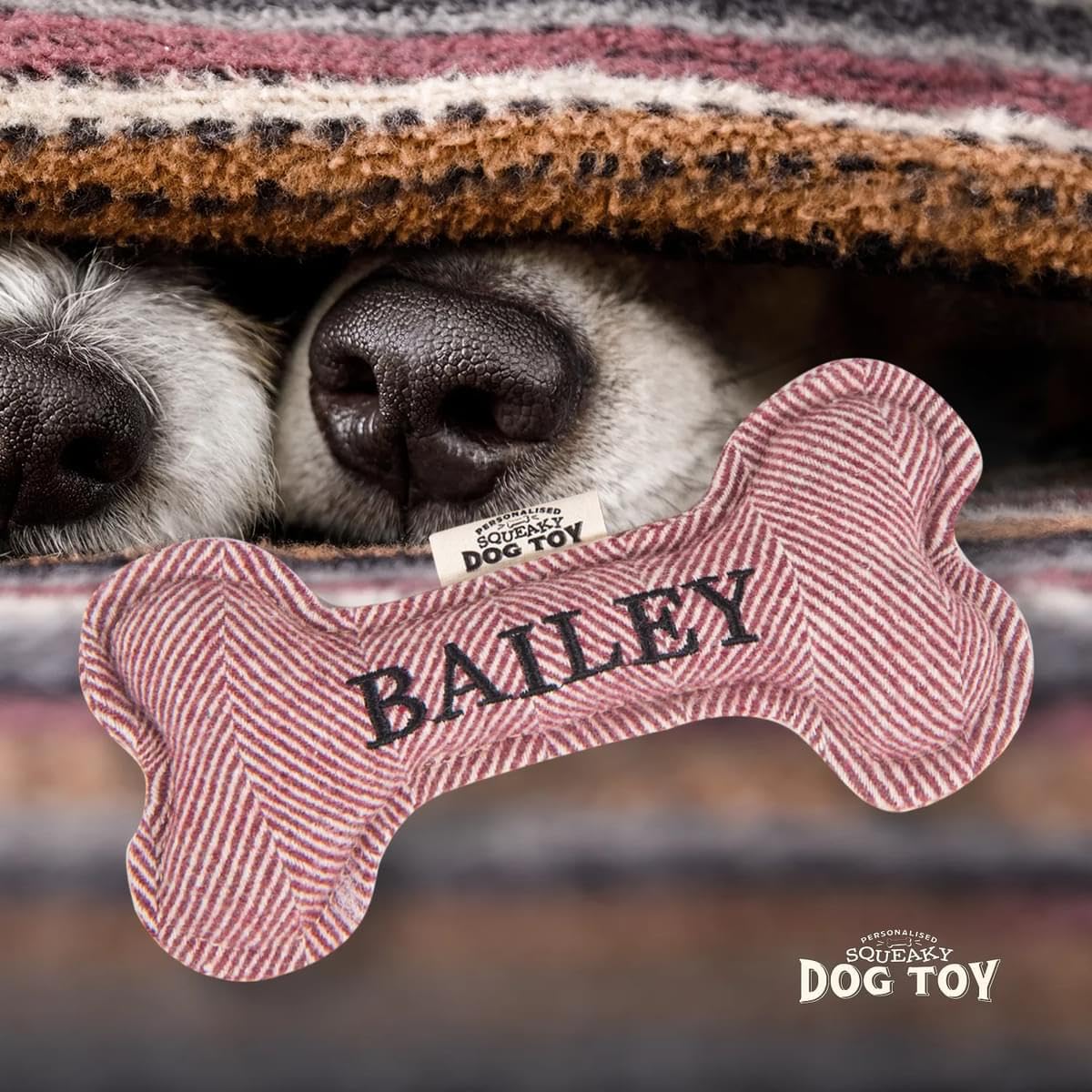 History & Heraldry Squeaky Dog Toy (Bailey), Natural - Image 2