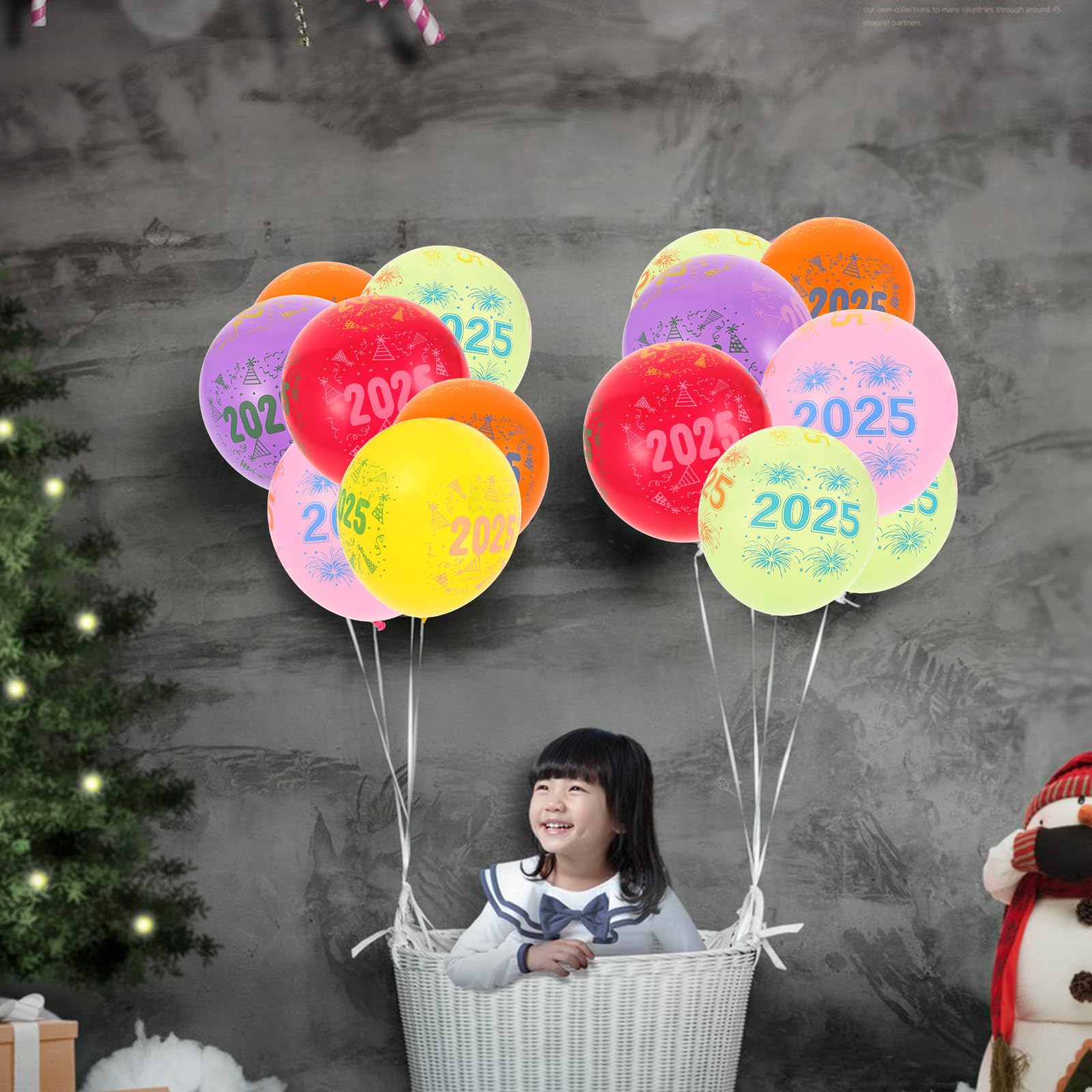 Toyvian 500 Pezzi Palloncini 2025 in Lattice da 12 Pollici per Feste