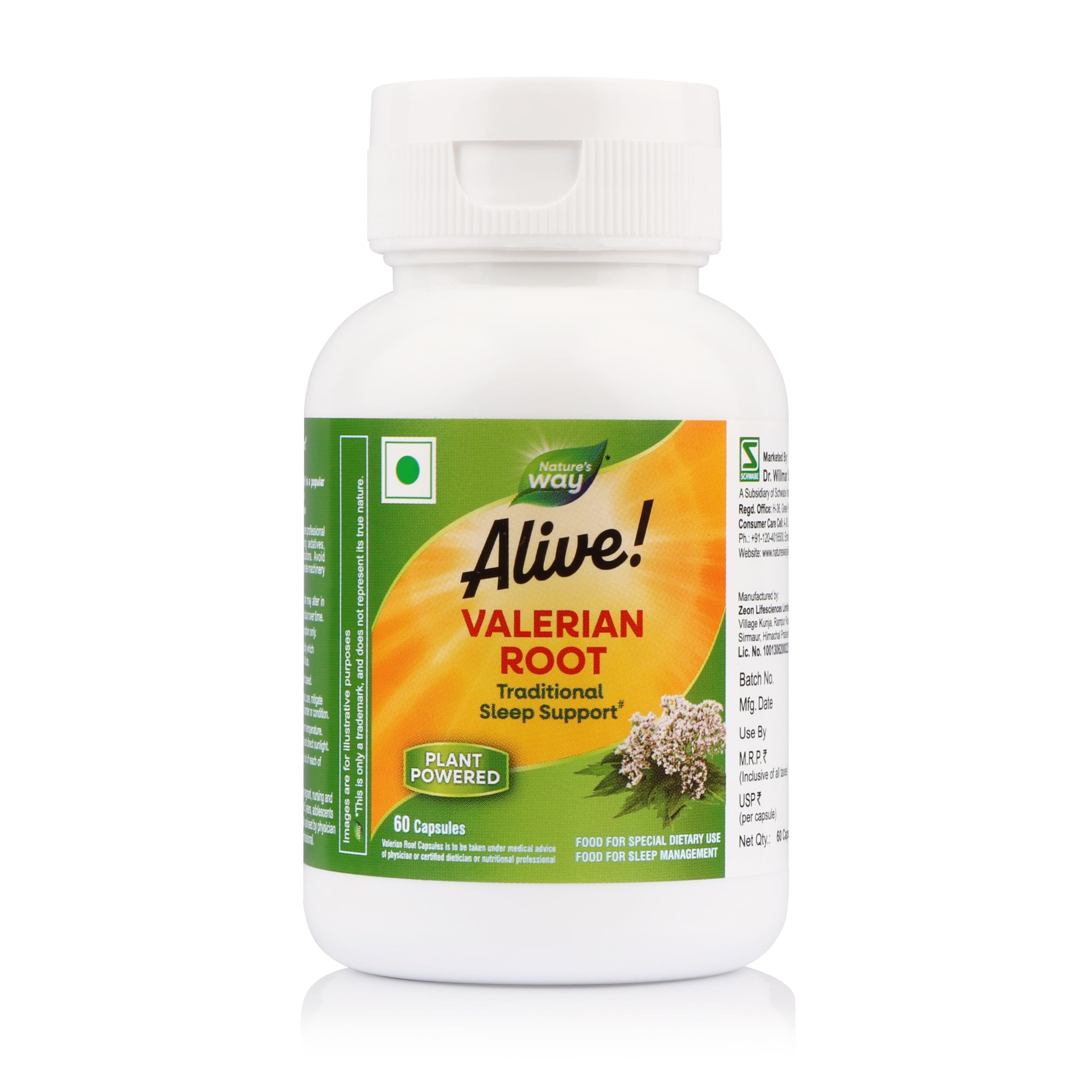Nature’s Way Alive Valerian Root | Supports Sound Sleep & Relaxation| Traditional Sleep Support for Men & Women | 60 Veg Capsules-image-14