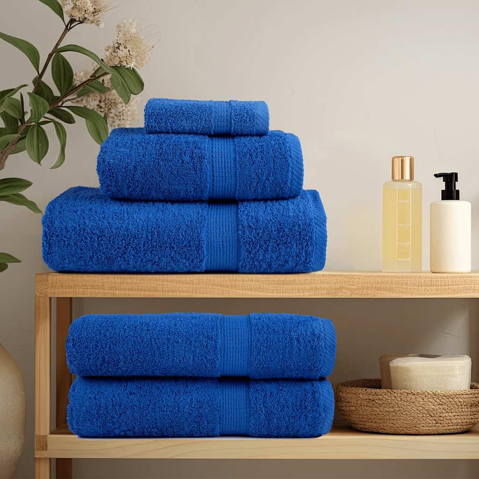 Gecheer Asciugamani Ospiti 10pz, Assorbenti e Lavabili, Cotone 360 g/m², Ideali per il Bagno