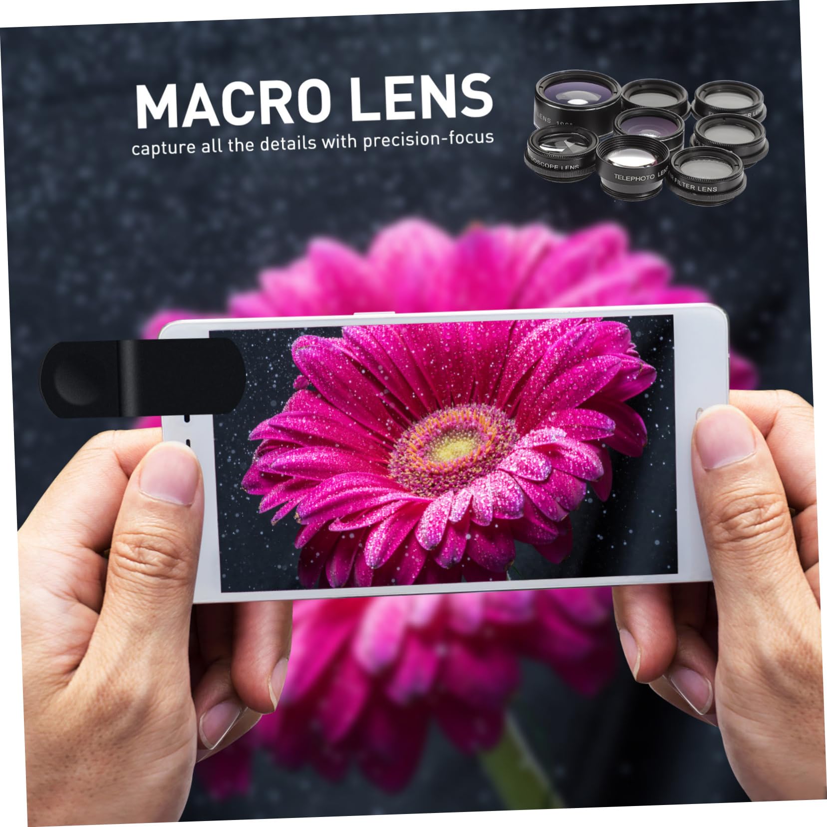 Lentes para Cámara De Teléfono Móvil Compatible Mayoría De Teléfonos Inteligentes Incluye Lente Ojo De Pez y Gran Angular para Uso Creativo Fotografía