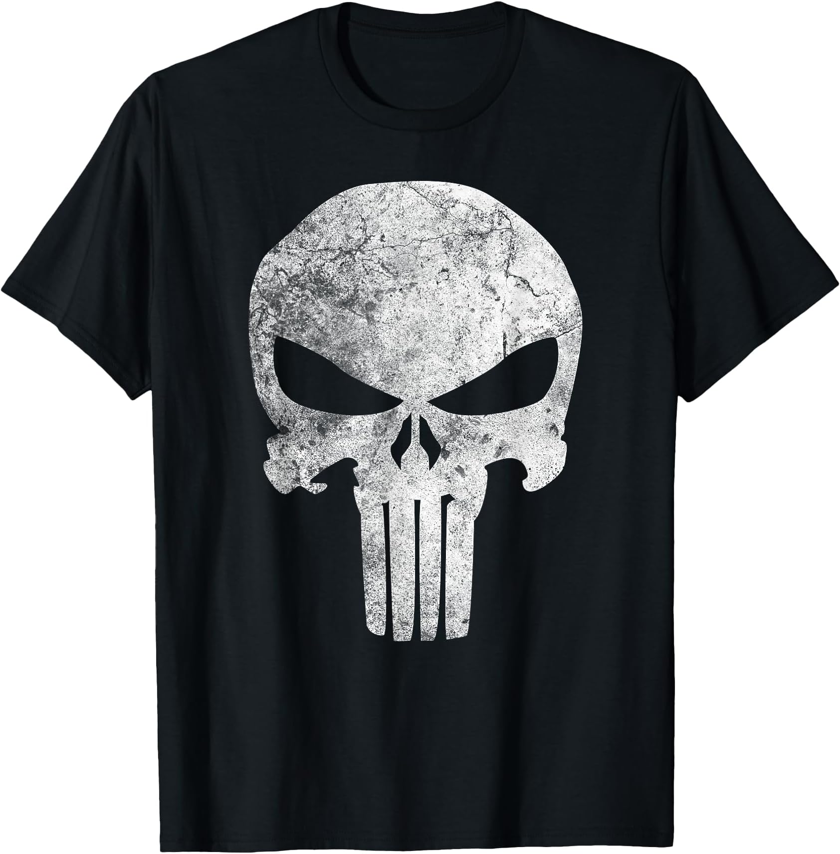 Marvel Comics Punisher Skull Symbol Distressed T-Shirt