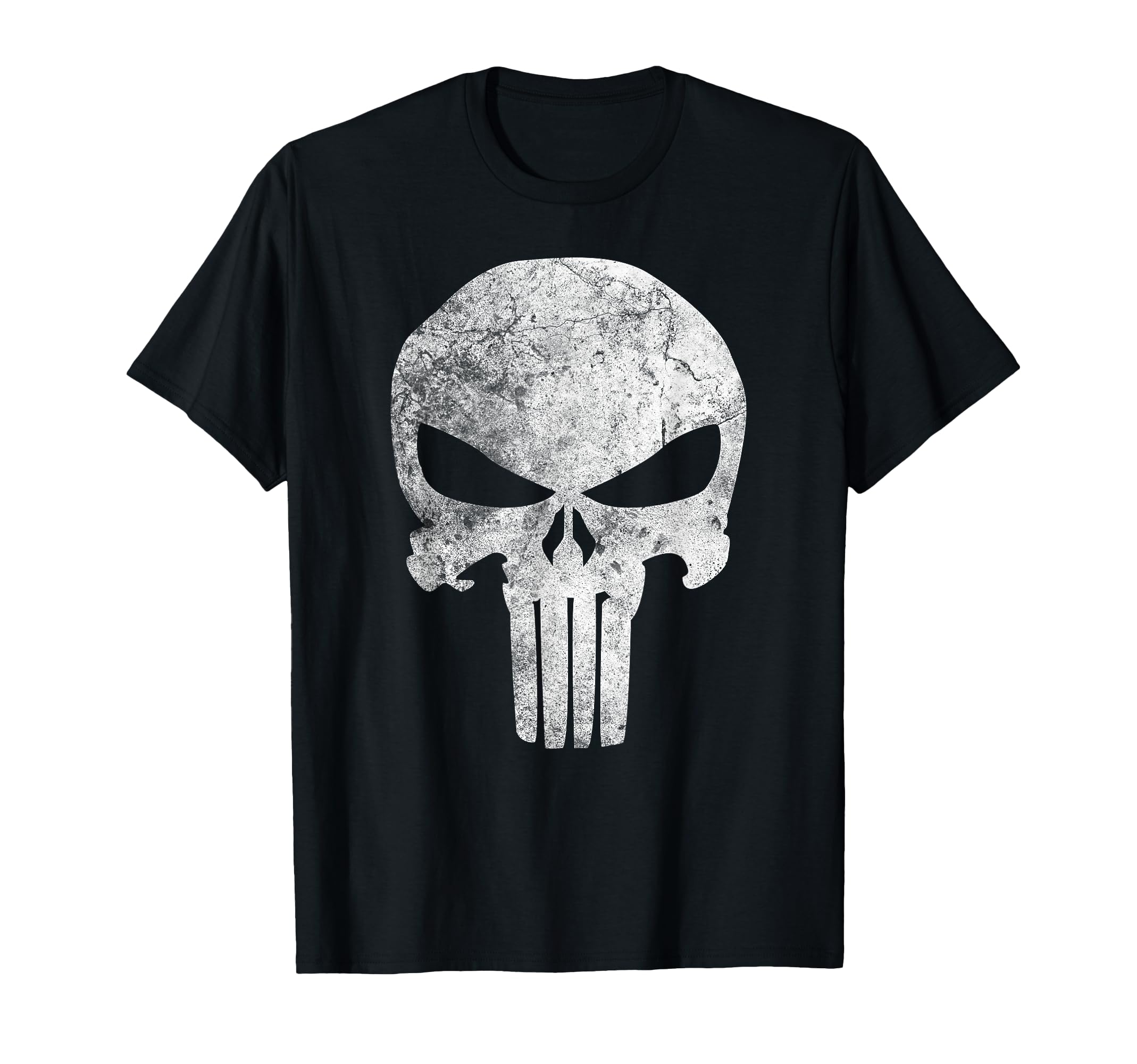 Comics Punisher Skull Symbol Distressed T-Shirt
