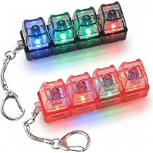 2 Pcs Keyboard Fidget Toy, Clicker Keyboard Fidget with LED Lights