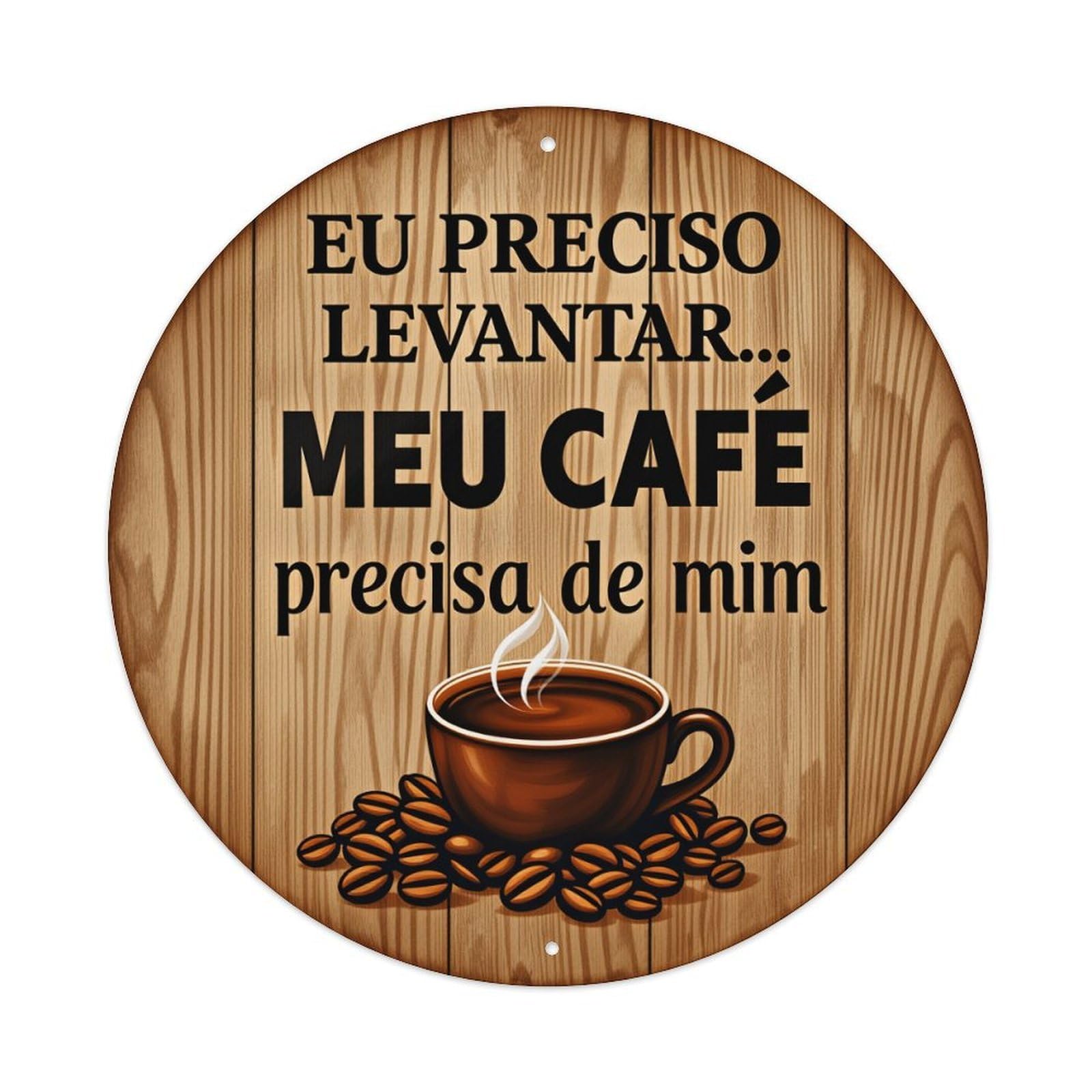 Cafe Cup Beans Wood Text Metal Tin Sign Vintage Garden Bedroom Cafe Bar Man Cave Home Wall Decor Metal Poster 8x8 inches