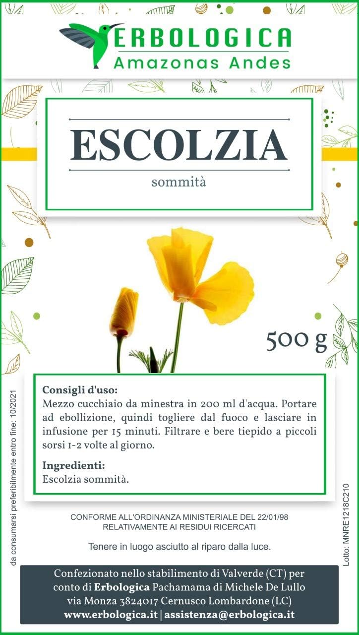 Escolzia pianta tisana 500 grammi Sonnifero potente 100 naturale Calmanti naturali Escolzia pianta tisana 500 grammi Sonnifero potente 100 naturale Calmanti naturali