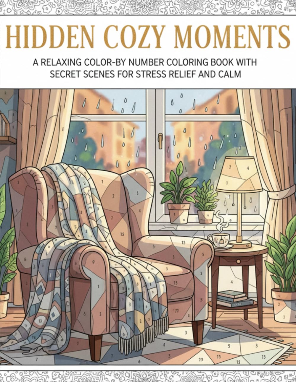 Hidden Cozy Moments: A Relaxing Color-by-Number Coloring Book with Secret Scenes for Stress Relief and Calm