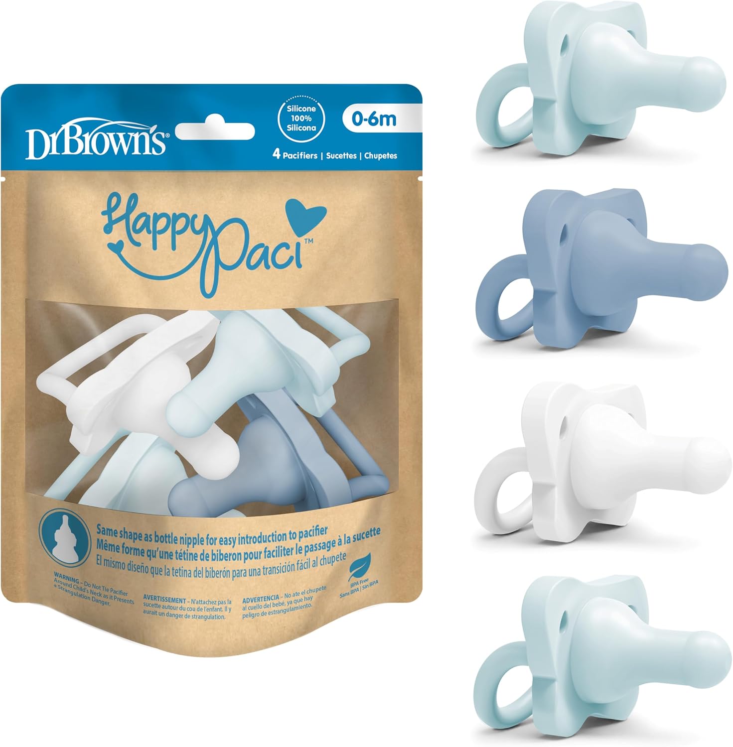 Dr. Brown's HappyPaci Silicone Pacifier