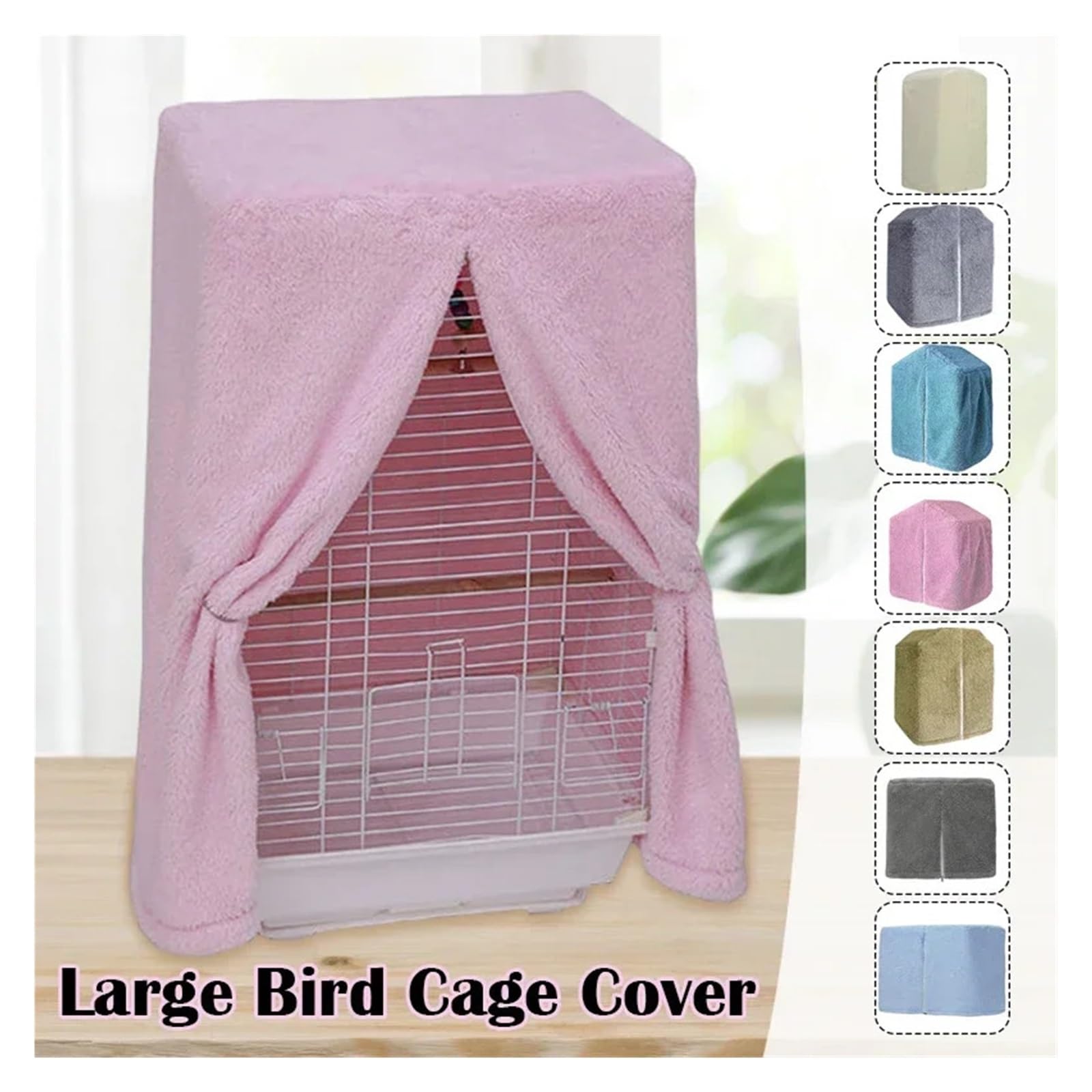 Abdeckung für Vogelkäfig Winter-Sonnenschutz for Papageienkäfige in verschiedenen Größen, große Käfigabdeckung mit Sonnenschutz, wärmende Staubschutzhülle, Vogelbedarf(Color 15)