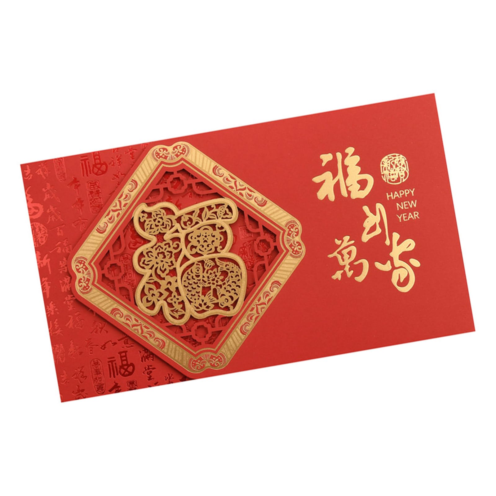 Jazuaiao Simple Yet Elegant Horse Year Celebration Card Blending Modern Simplicities and Cultural Heritages for Spring Festival Traditional Chinese Paper Card