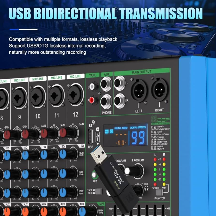 Boss MX-12 DJミキサー 12チャンネル Amazon.com: Depusheng MX12 12 Channel Sound Mixer Audio