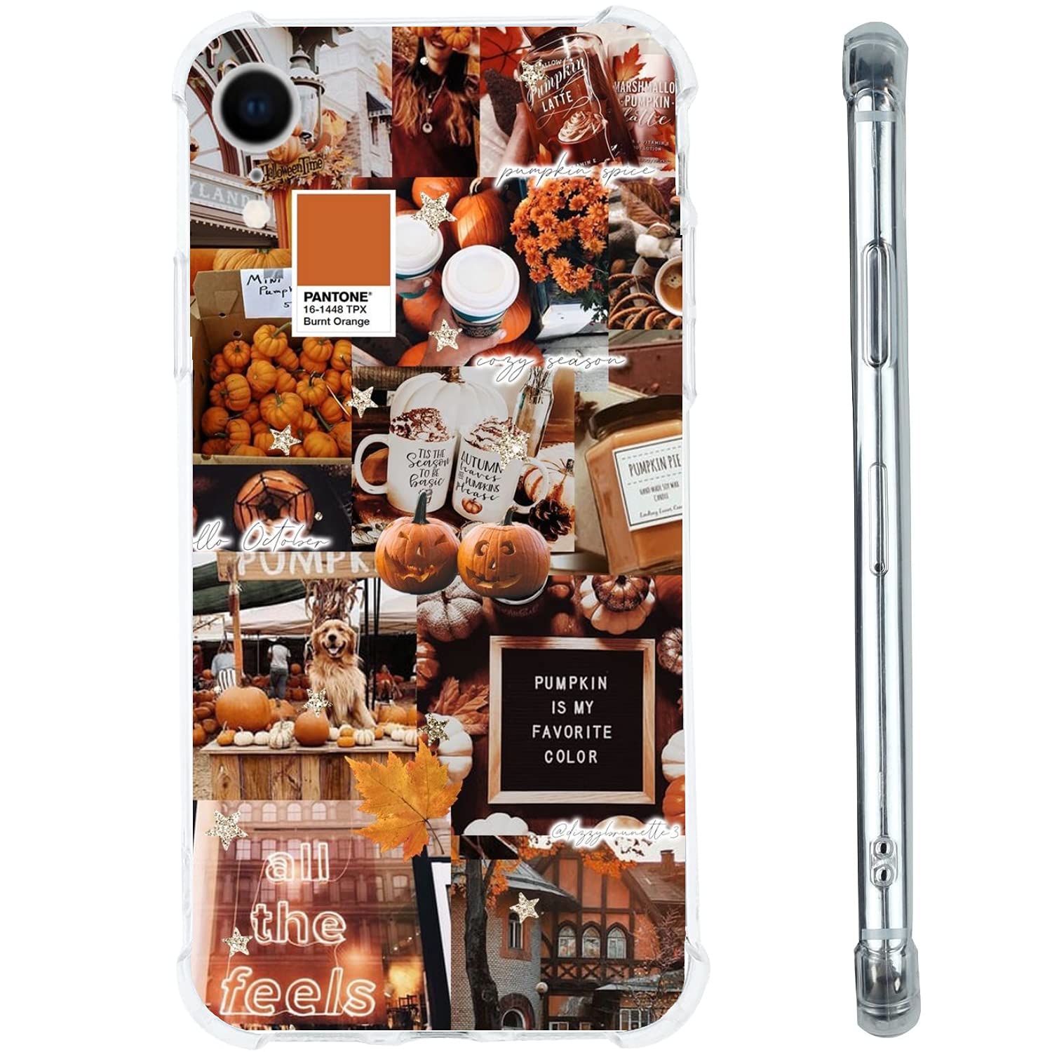 Amazon Com Autumn Case Halloween Pumpkin Case For Iphone Xr Aesthetic Fall Case For Iphone Xr For Women Men Unique Trendy Design Tpu Bumper Protective Cover Case Design Tpu Bumper Protective Cover Case