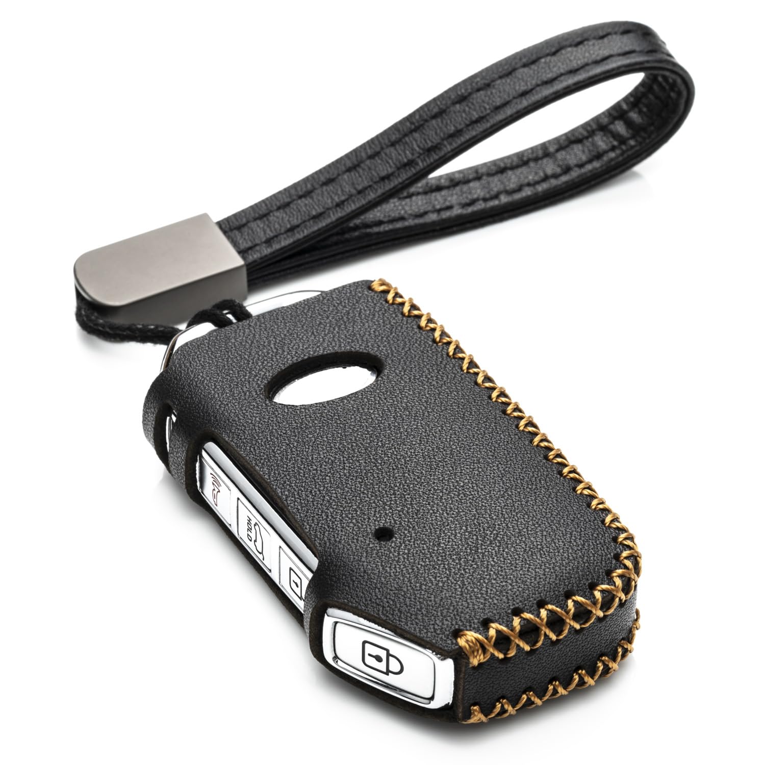 Vitodeco Leather Smart Key Fob Case Compatible for 2019-2021 KIA
