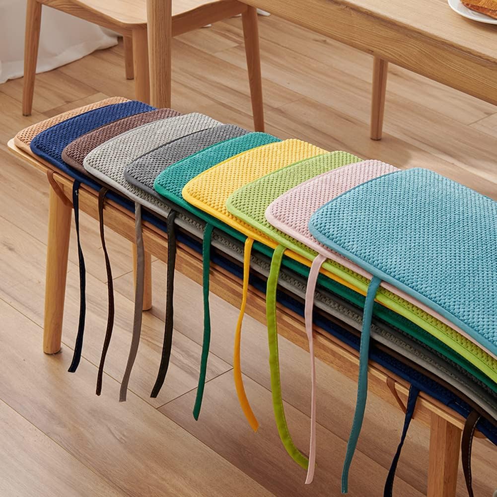 Bench Cushion - Outdoor/Indoor Patio Porch Swing Cushions 48/40/60 x 12/14/16/18 inch Seat Furniture Cushion Non-Slip Patio Loveseat Bench Pad for Garden Furniture Lounger Bench(Color:@7,Size:60*12*1i