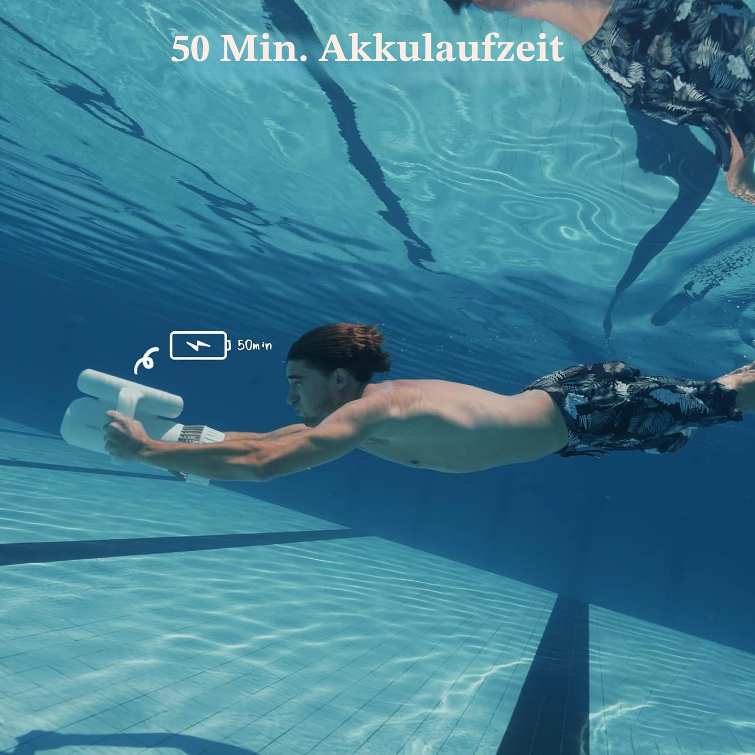 Sublue Hagul Unterwasser-Scooter, mit 2-Gang-Geschwindigkeitsschalter (1,1 m/s und 1,4 m/s), 15 m wasserdichter Unterwasser-Wasserscooter für Schwimmbecken von Kindern und Erwachsenen